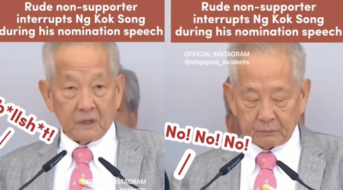Ng Kok Song Heckled During Nomination Speech for Singapore's Presidential Election